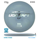 Disc Golf Warehouse Discraft Sol - ESP Plastic Silver/Silver 172g