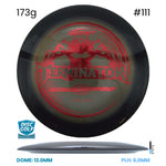 Disc Golf Warehouse Discraft Terminator - Z Plastic - First Run Black/Red Metallic 173g