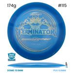 Disc Golf Warehouse Discraft Terminator - Z Plastic - First Run Blue/Silver Holographic 174g