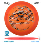 Disc Golf Warehouse Discraft Terminator - Z Plastic - First Run Orange/Silver, Black 174g