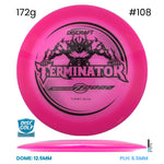 Disc Golf Warehouse Discraft Terminator - Z Plastic - First Run Pink/Black 172g