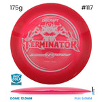 Disc Golf Warehouse Discraft Terminator - Z Plastic - First Run Red/White 175g