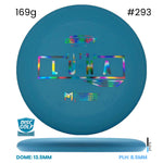 Disc Golf Warehouse Discraft UltraLuna - Putter Line Hard Blue#293/Rainbow Holo 169g