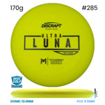 Disc Golf Warehouse Discraft UltraLuna - Putter Line Soft Yellow/#285/Black 170g