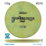 Disc Golf Warehouse Discraft Zone - Jawbreaker Plastic Yellow/Black 172g
