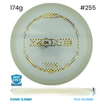 Disc Golf Warehouse Discraft Zone - Z Plastic Clear/#255/Green Metallic 174g
