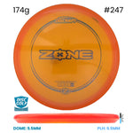 Disc Golf Warehouse Discraft Zone - Z Plastic Orange/Blue Metallic 174g