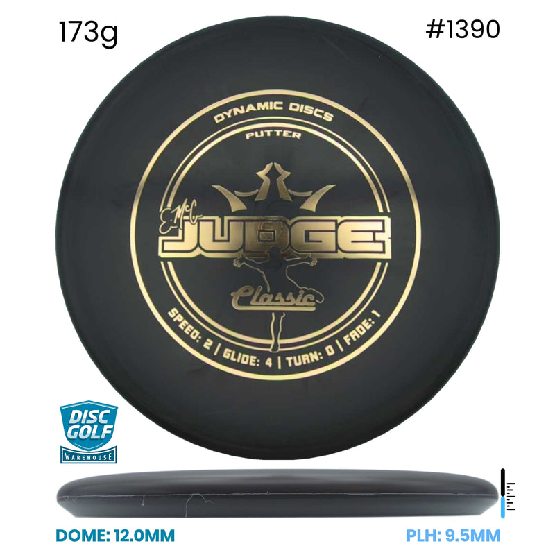 Disc Golf Warehouse Dynamic Discs EMAC Judge - Classic Black/Gold 173g