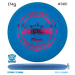 Disc Golf Warehouse Dynamic Discs EMAC Judge - Classic Soft Blue/Red Metallic 174g