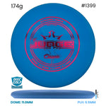 Disc Golf Warehouse Dynamic Discs EMAC Judge - Classic Soft Blue/Red Metallic 174g
