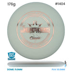 Disc Golf Warehouse Dynamic Discs EMAC Judge - Classic Soft White/Red Metallic 176g