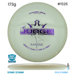 Disc Golf Warehouse Dynamic Discs EMAC Judge - Lucid White/Purple Metallic 173g