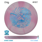 Disc Golf Warehouse Dynamic Discs Sockibomb Slammer - Classic Blend Burst - Slamsquatch Stamp Pink/Blue Metallic 174g