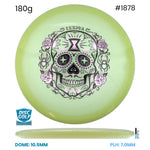Disc Golf Warehouse Innova Arachnid - Proto Glow Champion Plastic - Halloween Stamp Glow/Purple Metallic, Gold 180g