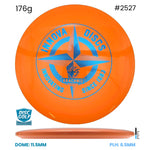 Disc Golf Warehouse Innova Arachnid - Star Plastic - First Run Stamp Orange/Blue Metallic 176g
