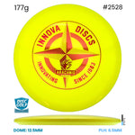 Disc Golf Warehouse Innova Arachnid - Star Plastic - First Run Stamp Yellow/Red Metallic 177g