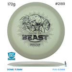 Disc Golf Warehouse Innova Beast - DX Glow Glow/Green Metallic, Purple Metallic 172g