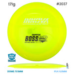 Disc Golf Warehouse Innova Boss - Champion Plastic Yellow/White, Black 171g