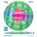 Disc Golf Warehouse Innova Charger - I Dye Star Plastic Full Colour Dye/Red Metallic 175g