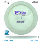 Disc Golf Warehouse Innova Charger - Star Plastic - White Bottom Stamp White/Red Metallic 172g