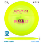 Disc Golf Warehouse Innova Daedalus - Champion Plastic Yellow/Red Metallic 175g