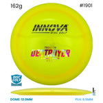 Disc Golf Warehouse Innova Destroyer - Champion Plastic Yellow/Rainbow Holo, Black 162g