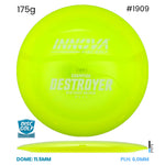 Disc Golf Warehouse Innova Destroyer - Champion Plastic Yellow/White 175g