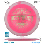 Disc Golf Warehouse Innova Destroyer - Halo Star Plastic Pink/Gold 160g
