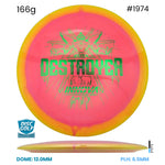 Disc Golf Warehouse Innova Destroyer - Halo Star Plastic Pink/Gold 166g
