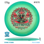 Disc Golf Warehouse Innova Destroyer - Proto Glow Halo Champion Plastic - Ohn Scoggins 2026 Tour Series Blue/Multicolor 175g