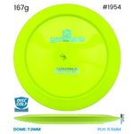 Disc Golf Warehouse Innova Destroyer - Star Bottom Stamp Plastic Yellow/Blue Metallic, Silver 167g