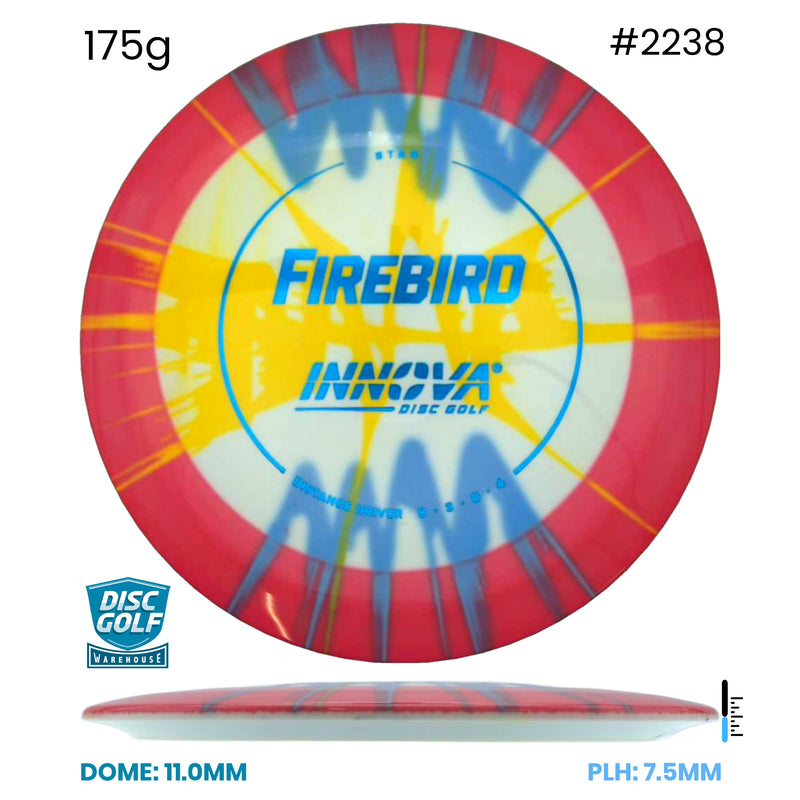 Disc Golf Warehouse Innova Firebird -  I-Dye Star Red/Green Metallic 175g