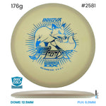 Disc Golf Warehouse Innova Fox - DX Proto Glow Plastic Glow/Blue Metallic 176g