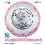 Disc Golf Warehouse Innova Fox - Party Time Plastic - Ohn Scoggins Commemorative Edition Pink/Silver 180g