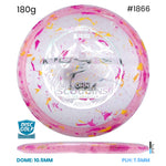 Disc Golf Warehouse Innova Fox - Party Time Plastic - Ohn Scoggins Commemorative Edition Pink/Silver 180g