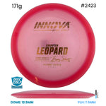 Disc Golf Warehouse Innova Leopard - Champion Plastic - Barry Schultz Signiture Red/Silver 171g