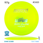 Disc Golf Warehouse Innova Leopard - Champion Plastic - Barry Schultz Signiture Yellow/Silver 167g