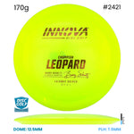 Disc Golf Warehouse Innova Leopard - Champion Plastic - Barry Schultz Signiture Yellow/Silver 170g