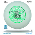 Disc Golf Warehouse Innova Leopard - Star Plastic White/Green Metallic 170g