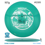 Disc Golf Warehouse Innova Leopard3 - Star Plastic Teal/Green Metallic 167g