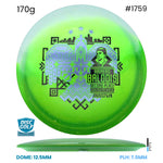 Disc Golf Warehouse Innova Teebird - Duo Plastic - Rainers Balodis Commemorative Edition Green/Holographic, Black 170g
