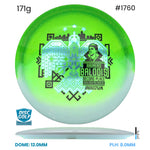 Disc Golf Warehouse Innova Teebird - Duo Plastic - Rainers Balodis Commemorative Edition Green/Holographic, Black 171g