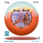 Disc Golf Warehouse Innova Teebird - Duo Plastic - Rainers Balodis Commemorative Edition Orange/Black, Blue Metallic 172g