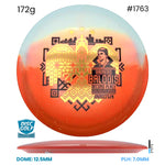 Disc Golf Warehouse Innova Teebird - Duo Plastic - Rainers Balodis Commemorative Edition Orange/Gold, Black 172g