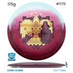 Disc Golf Warehouse Innova Teebird - Duo Plastic - Rainers Balodis Commemorative Edition Red/Gold, Black 175g