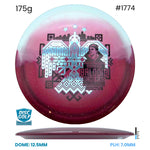 Disc Golf Warehouse Innova Teebird - Duo Plastic - Rainers Balodis Commemorative Edition Red/Silver, Black 175g