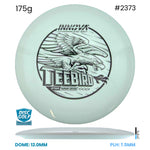 Disc Golf Warehouse Innova Teebird - Star Plastic White/Black 175g