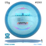 Disc Golf Warehouse Innova Teebird3 - Champion Metal Flake Plastic Blue/Rainbow Holo 175g