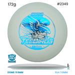 Disc Golf Warehouse Innova Teebird3 - DX Plastic White/Blue Metallic 172g