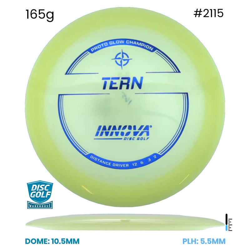 Disc Golf Warehouse Innova Tern - Proto Glow Champion Plastic Glow/Blue Metallic 165g